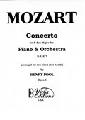 Concerto in E-flat Major for Piano & Orchestra. Arrangement for One Piano Two Hands